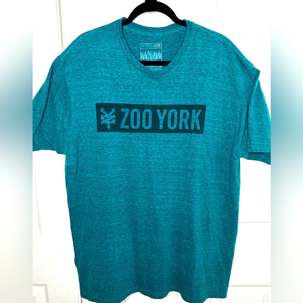 Zoo York Teal Blue Graphic Short Sleeve Tee